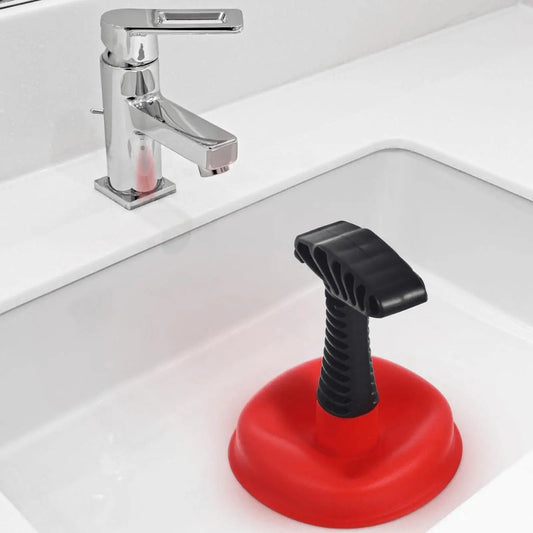 Powerful Drain Plunger for Clogged Toilet Sink & Shower, Unblock Drain Pipe with Splash Guard, Heavy-Duty Unblocker Tool Peaceful Pleasures Health and Wellness