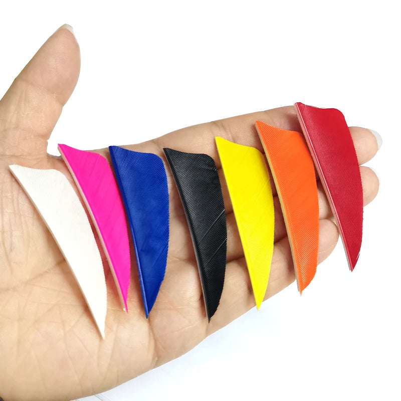 Archery 2 5 Inches Turkey Feather Arrow Fletching Vans DIY Real