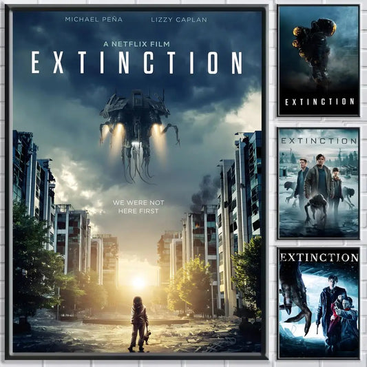 Movie E-Extinction HD Wall Poster | Self-Adhesive Waterproof Art Movie Wall Poster Peaceful Pleasures Health and Wellness