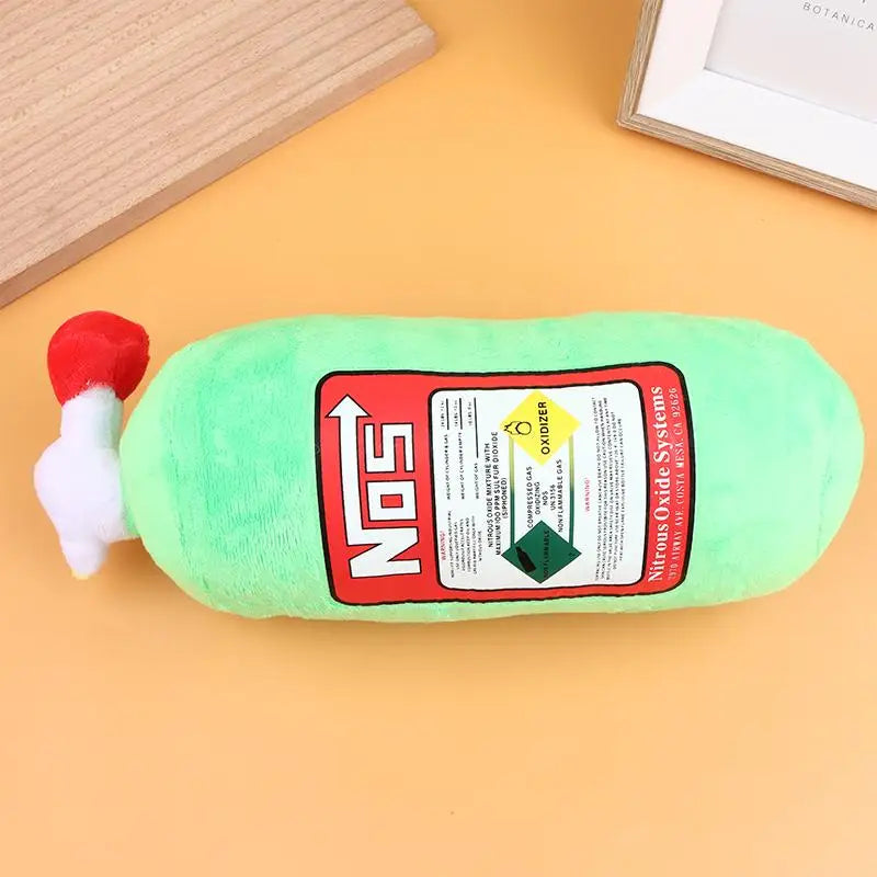 NOS Bottle Car Neck Pillow – Plush Headrest Cushion Support