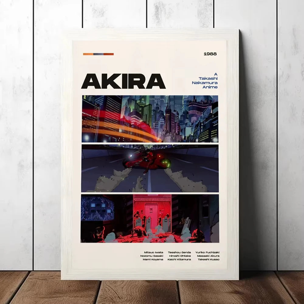 Akira Anime Retro HD Canvas Wall Art Poster | Japan Print