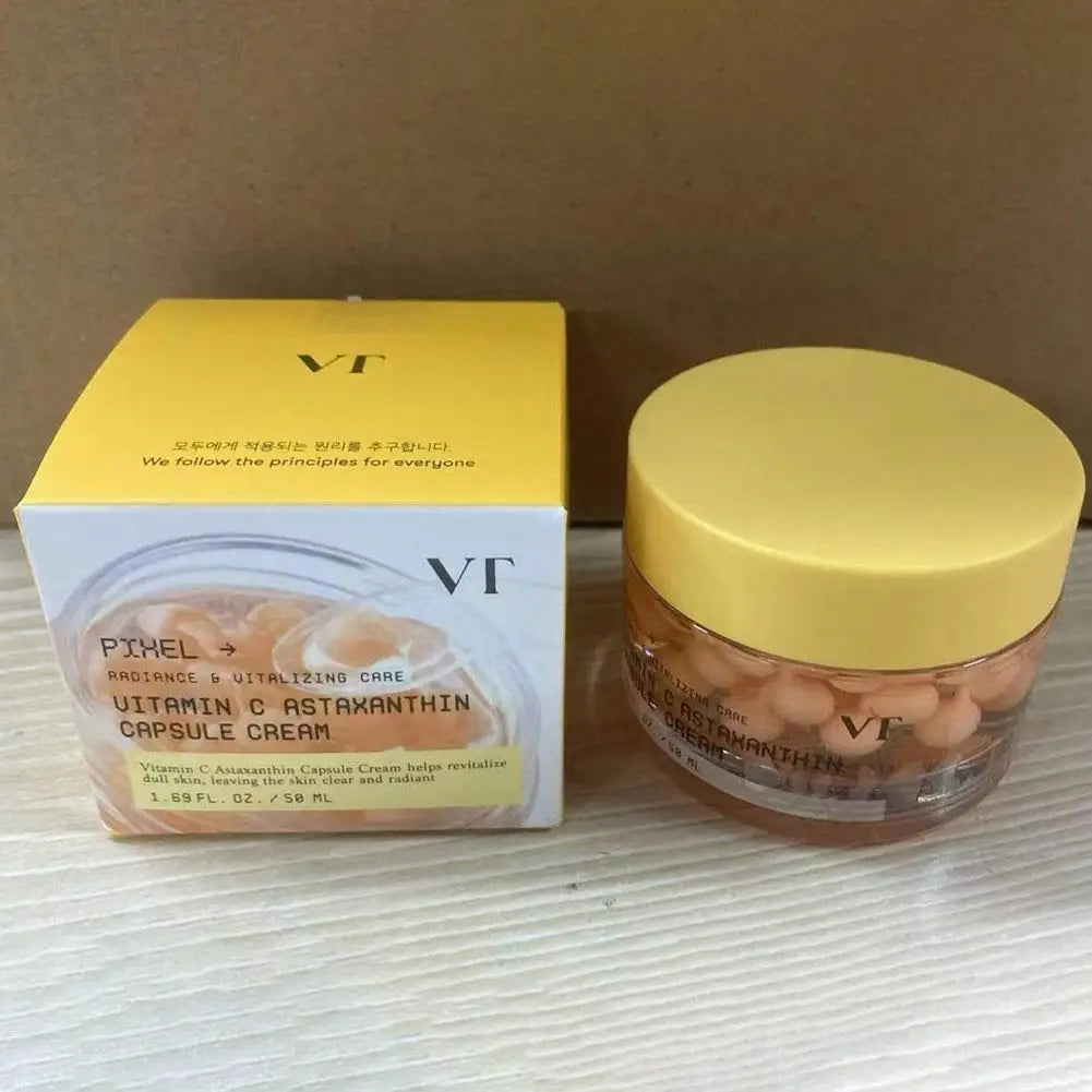 50ml VT Cosmetics Radiance Revitalizing Facial Care VitaminC Astaxanthin Capsule Cream Korean Brand Nourishing Clear Moisturizer Peaceful Pleasures Health and Wellness