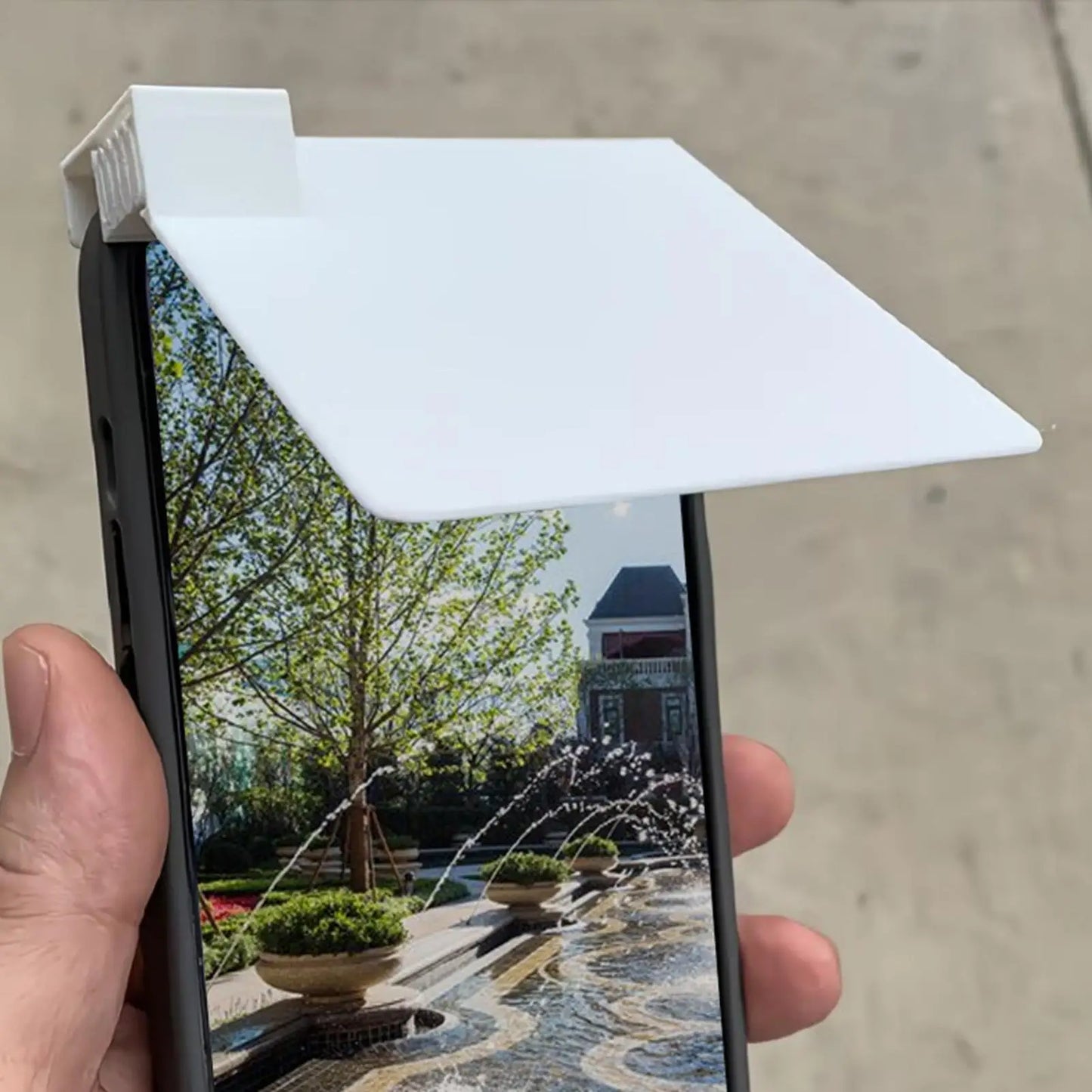 Phone Screen Sun Shade Clip Anti-Glare Foldable Hood For Smartphone, Privacy Protection Outdoor Travel Camping Hiking Summer Peaceful Pleasures Health and Wellness