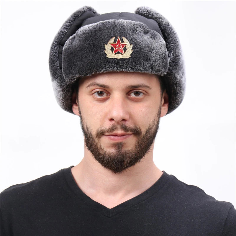 Warm Russian Trooper Hat Russian Ushanka Trooper Aviator Hats For Men And Women Peaceful Pleasures Health and Wellness