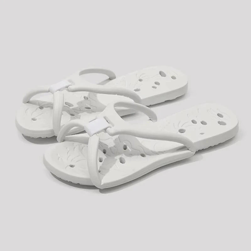 JPNTKY Men's Foldable Travel Slippers – Lightweight EVA Slides