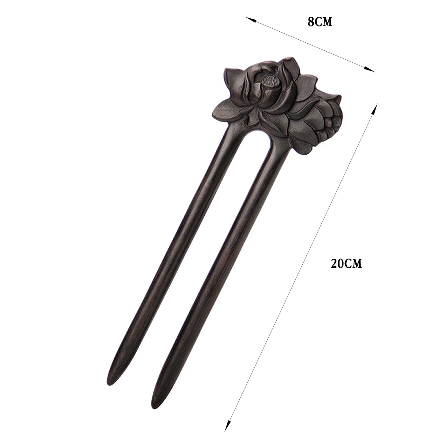 Chinese Style U shaped Hairpin Handmade French Hairpin Two Prong Hair Clip for Hair DIY Accessory Hair Styling Peaceful Pleasures Health and Wellness