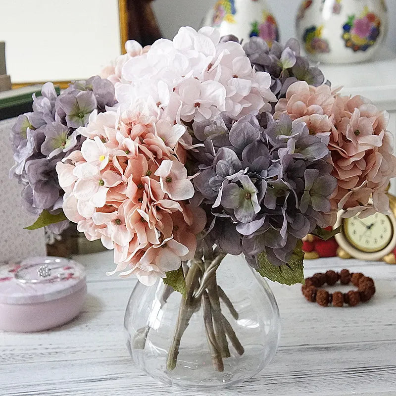 Silk Hydrangea Artificial Flowers – Wedding & Home Decor