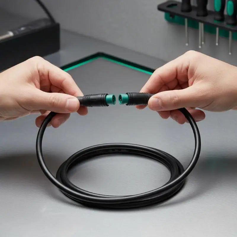 New 1Pcs Electric Bicycle Accessories 5Pin M8 Extension Cable For UART EBike Display Male/Female Connector Ebike Cable Peaceful Pleasures Health and Wellness