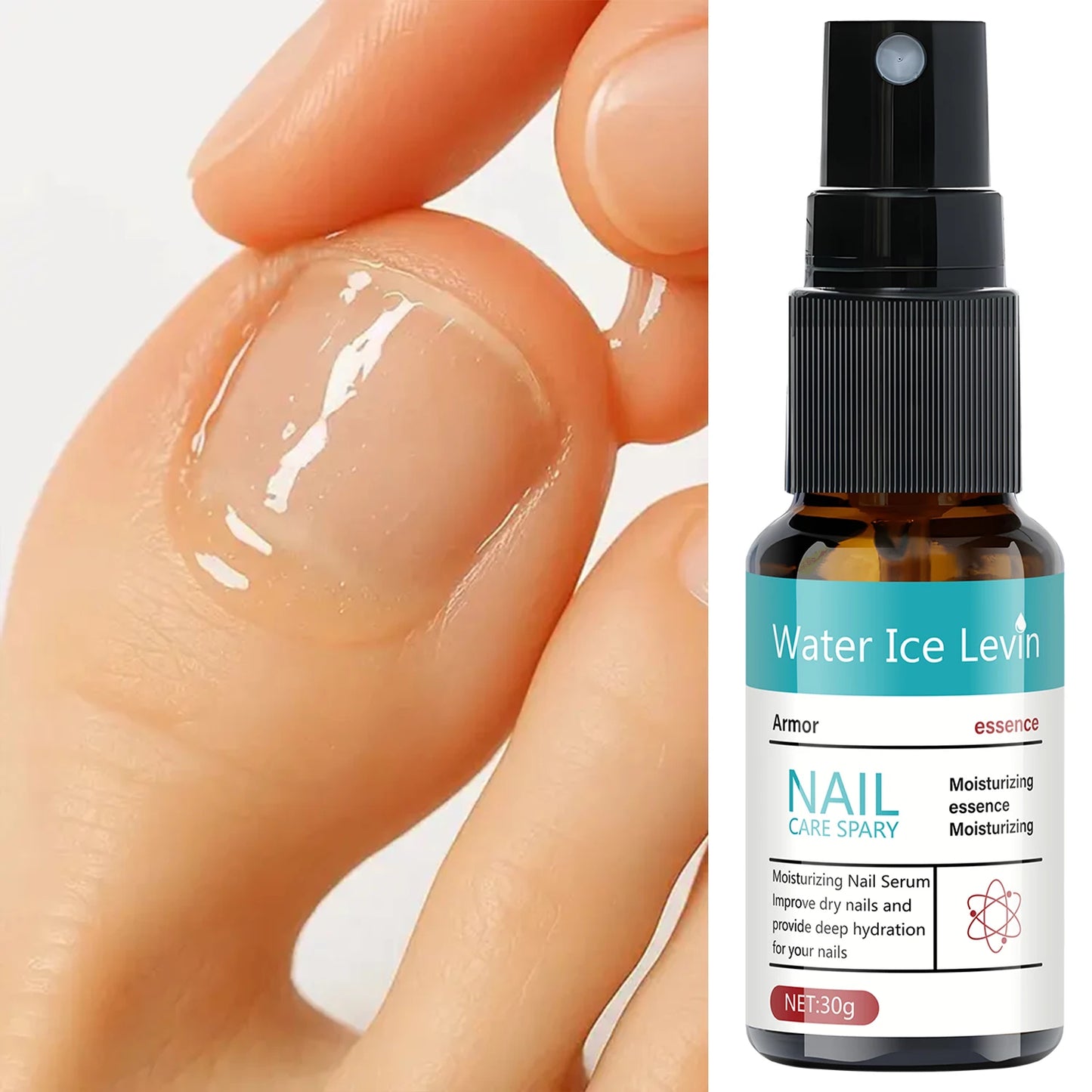 Nail & Cuticle Serum Spray | Hyaluronic Acid + Vitamins Nail & Cuticle Serum Peaceful Pleasures Health and Wellness