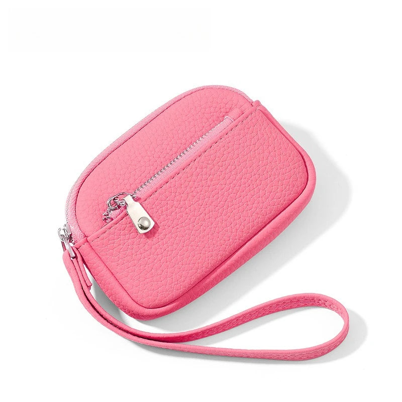 Mini PU Leather Lipstick Bag | Keychain Coin Purse & Earphone Pouch
