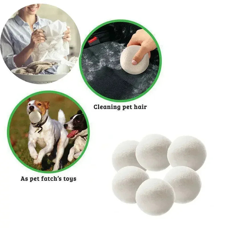Clothes Wool Dryer Balls Laundry Tumble Dryer Balls 5cm Dryer Balls Laundry Softener Reusable Home Washing Machine Accessories Peaceful Pleasures Health and Wellness