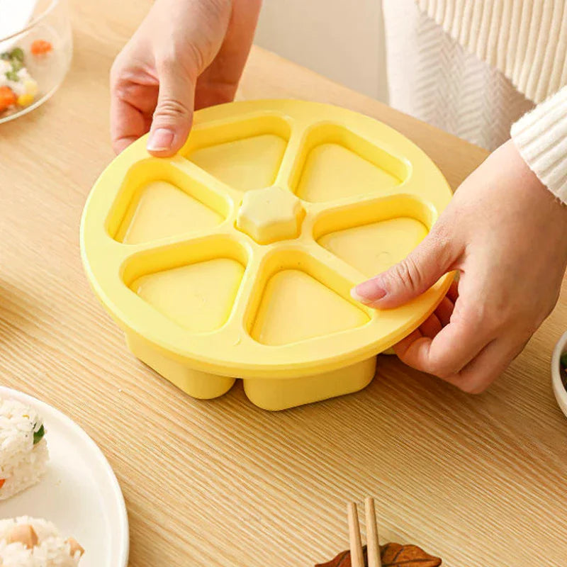 6-in-1 Triangle Sushi Mold Rice Ball Press | Non-Stick Onigiri