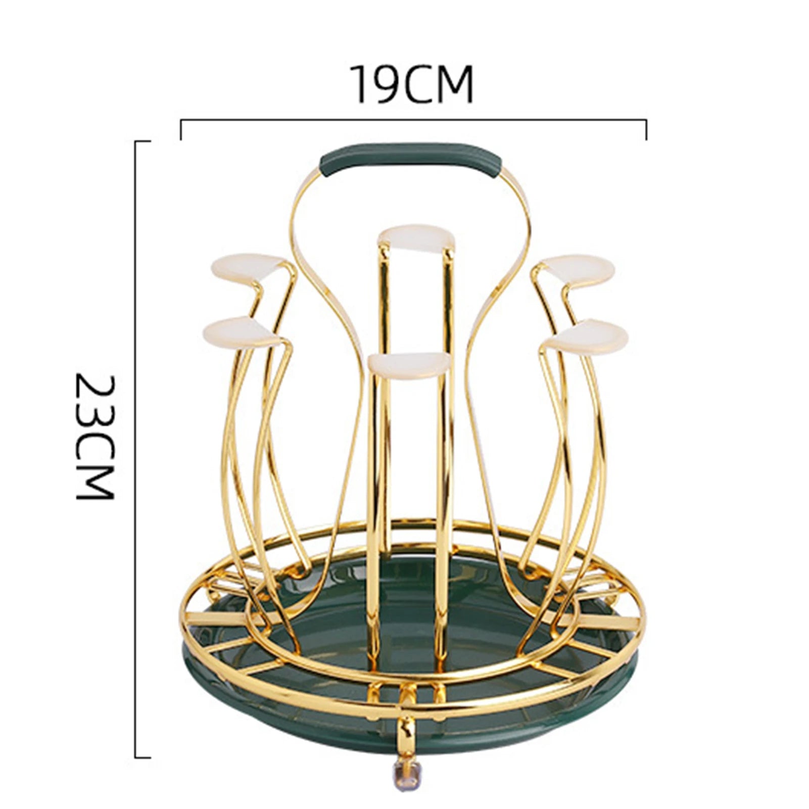 Cup Upside Down Drain Rack Space-saving Large Capacity Cup Organizer Rack for Home Kitchen Bar Decoration Peaceful Pleasures Health and Wellness