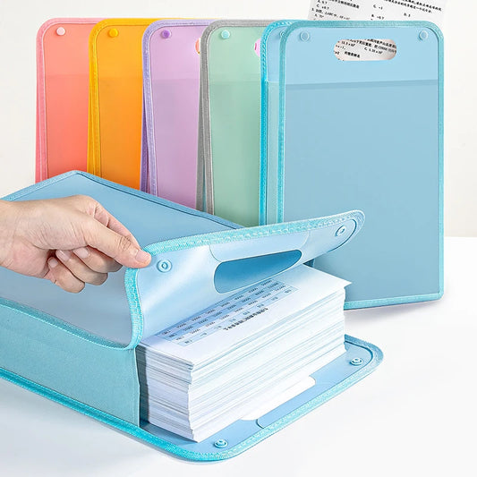 Professional A4 Portable Briefcase Bag Durable Self-seal File Peaceful Pleasures Health and Wellness