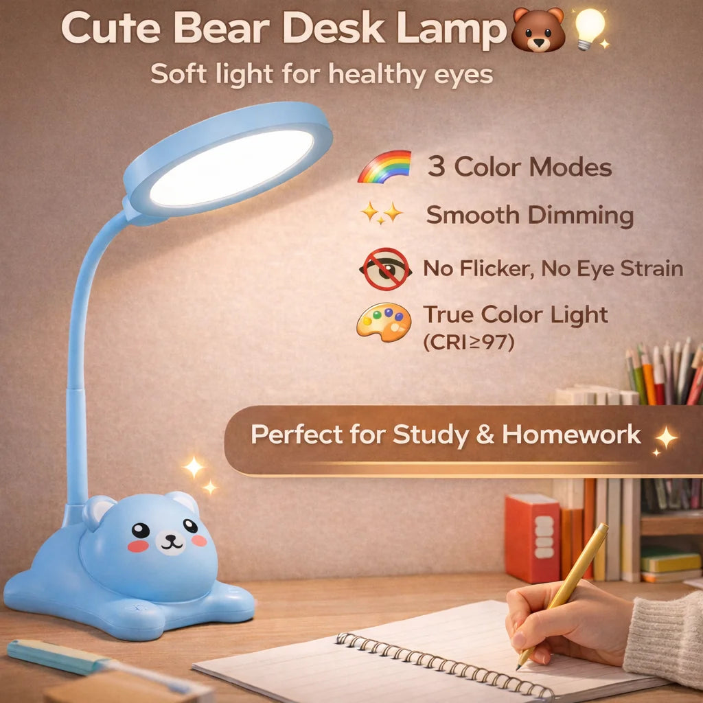 Cat Night Light Flexible Table Lamp Book Foldable Creative Cute Reading Study Cartoon Tabls Eye Protecting Desk Peaceful Pleasures Health and Wellness