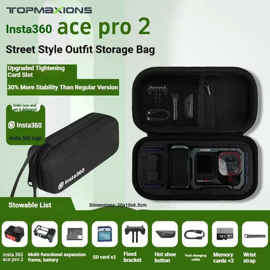 EVA Carrying Case for Insta360 Ace Pro 2/1 | Travel Hard Bag Camera Carrying Case Oasis Select