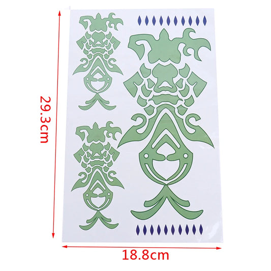 Genshin Impact Xiao Cosplay Temporary Tattoo Stickers Cosplay Tattoo Sticker Peaceful Pleasures Health and Wellness Default Title