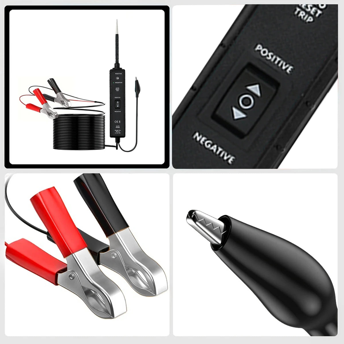 All-In-One Automotive and Motorcycle Circuit Tester: 6-24V Voltage, Led Display and Buzzer Notification, Abs Material, No Batteries Required, Motorcycle Circuit Tester | Lighting Test Results Show | Durable Construction, Peaceful Pleasures Health and Wellness