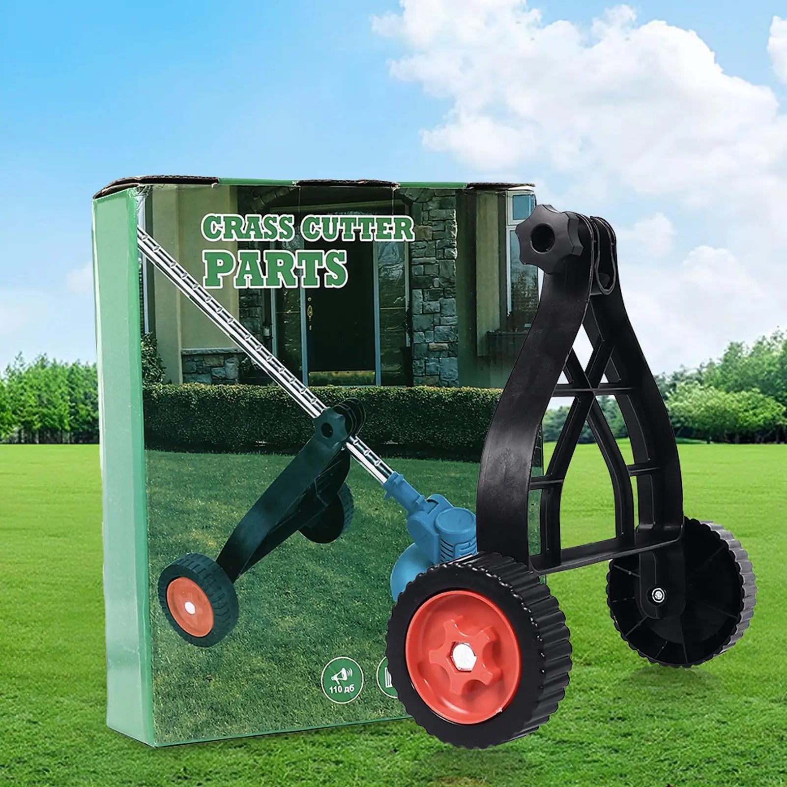 Adjustable String Trimmer Support Wheels | Lawn Mower Stand Trimmer Support Stand Peaceful Pleasures Health and Wellness