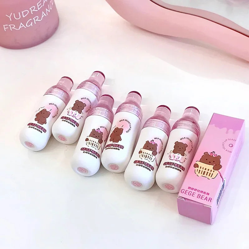 Gege Bear Matte Velvet Lip Glaze – Waterproof Long-Lasting
