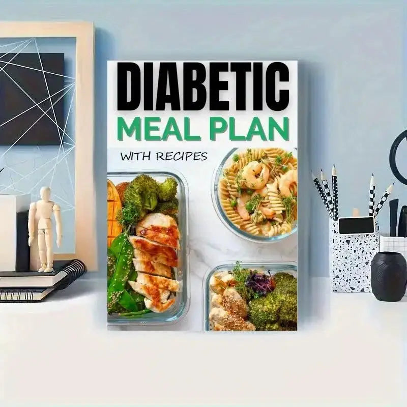 Professional Meal Planner Recipes Book 7-Day Diet Plan Blood Sugar