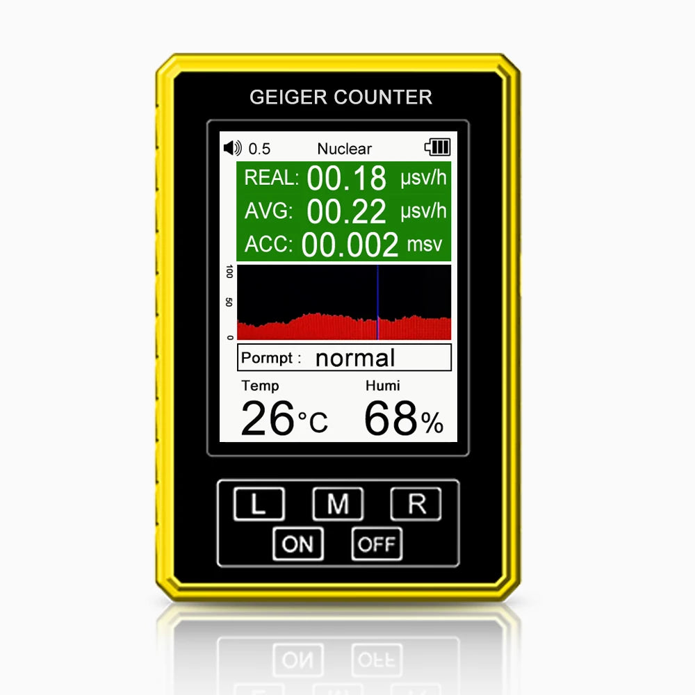 BR-9C-XR-3 Pro 2-in-1 Handheld Digital Display Electromagnetic Radiation Nuclear Detector EMF Geiger Counter Accurate Tester Peaceful Pleasures Health and Wellness BR-9C-XR-3 Pro