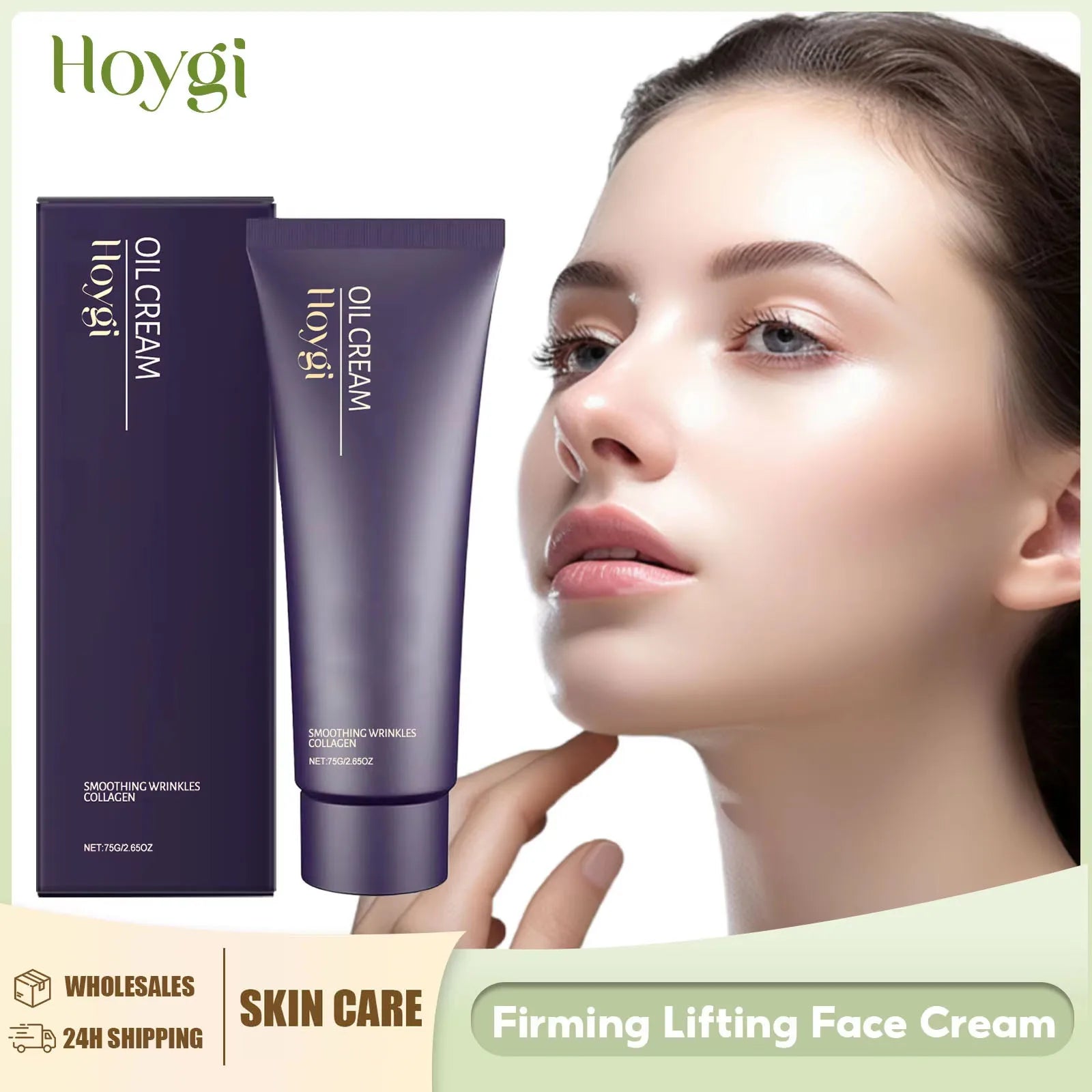 Collagen Firming Face Cream Anti Wrinkle Reduce Fine Lines Improve Sagging Skin Repair Damaged Barrier Brightening Skin Care 75g Peaceful Pleasures Health and Wellness