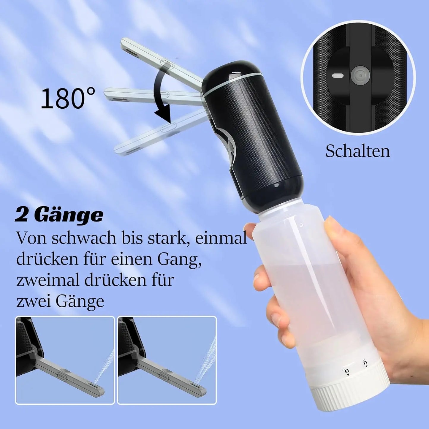 USB Rechargeable Electric Travel Bidet Sprayer – IPX6 Waterproof