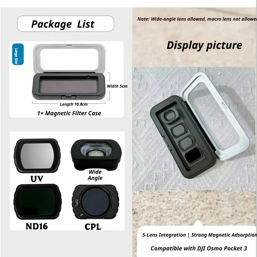 DJI Osmo Pocket 3 Accessories Kit – Case, Tripod & Mounts