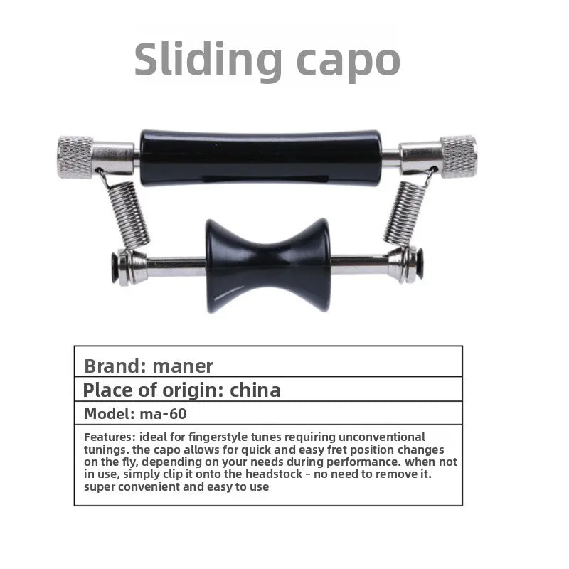 Guitar Capo Rolling Guitarcapo Sliding Removable Tuning-clip