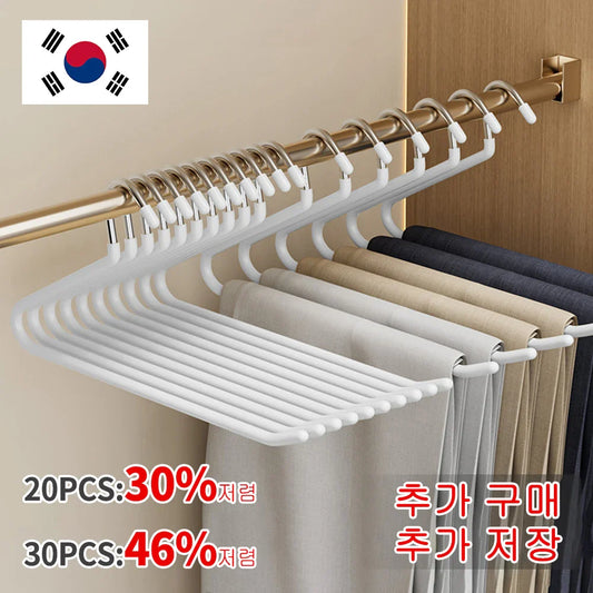 30-Pack Goose-Shaped Anti-Slip Pants Hangers & Wardrobe Clips Pants Hangers Set Oasis Select