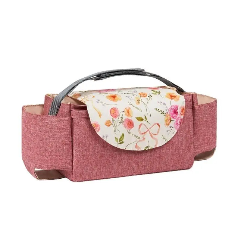 Holiday Baby Stroller Organizer Bag | Diaper & Bottle Storage