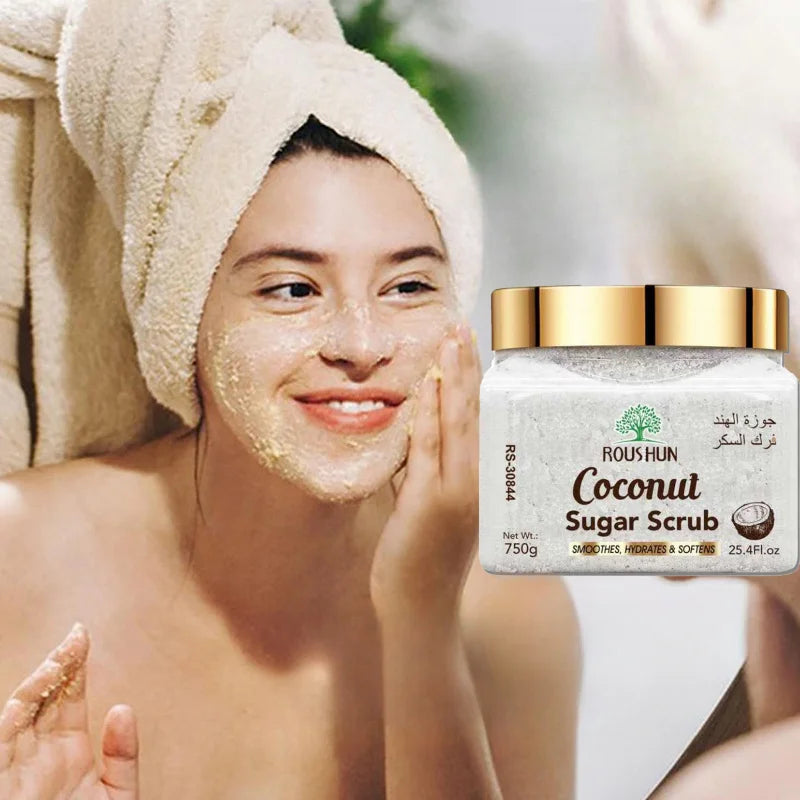 ROUSHUN Coconut Sugar Body Scrub | Large Family Pack