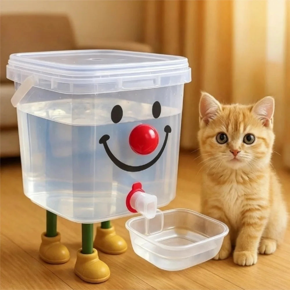 Large-capacity Pet Gravity Automatic Water Replenishment Dispenser Dog Cat Bucket Drinking Fountain Pet Safe Health Water Feeder Peaceful Pleasures Health and Wellness
