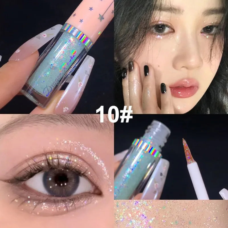 6-Piece Glitter Liquid Eyeshadow Set – Shimmer & Sequin Pens