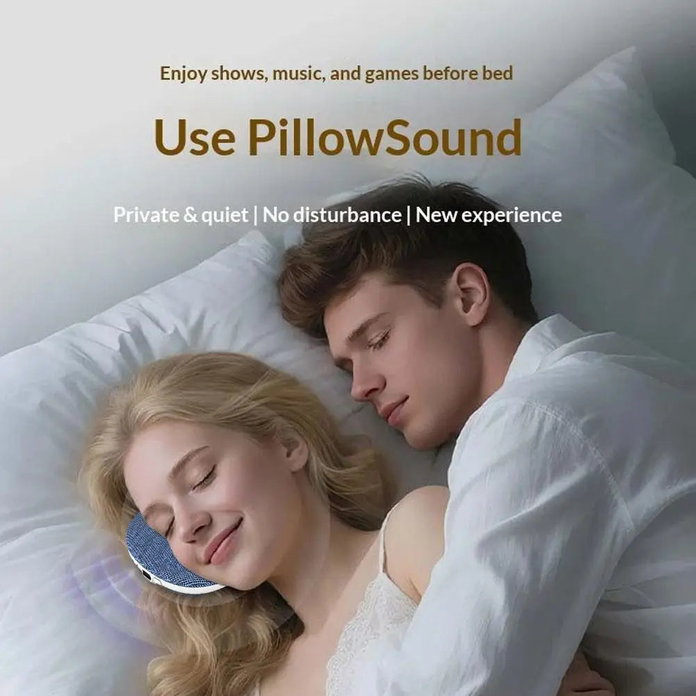 Bluetooth 6.0 Pillow Speaker For Sleeping, Wireless MP3 Music Player For Sleeping Ultra-Thin Under Pillow Sound Machine Peaceful Pleasures Health and Wellness