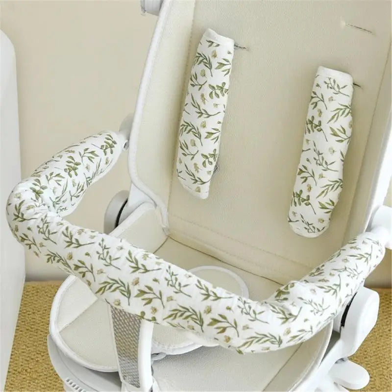 Baby Stroller Comfort Set – Cotton Handlebar & Strap Covers