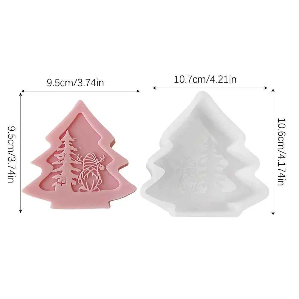 Christmas Silicone Molds For Candles Soap Making Tool Silicone Christmas Molds For Child Home Decor Holiday Festival Birthday Peaceful Pleasures Health and Wellness A China Mainland
