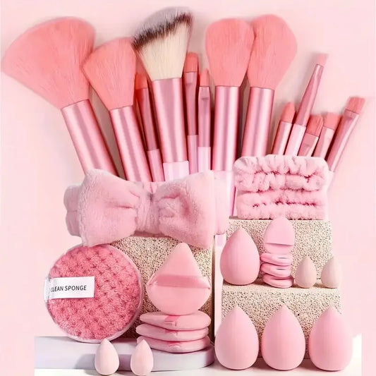 Professional Makeup Brush Set 13/33pc – Soft Bristles, All Skills Makeup Brush Set Oasis Select China Mainland 33pcs
