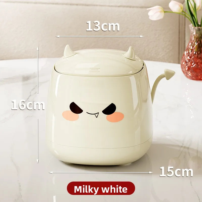 Cute Aesthetic Desktop Storage Bin - Office & Bedroom Paper Waste Basket, High-End, Space-Saving, Home Décor Must-Have Peaceful Pleasures Health and Wellness