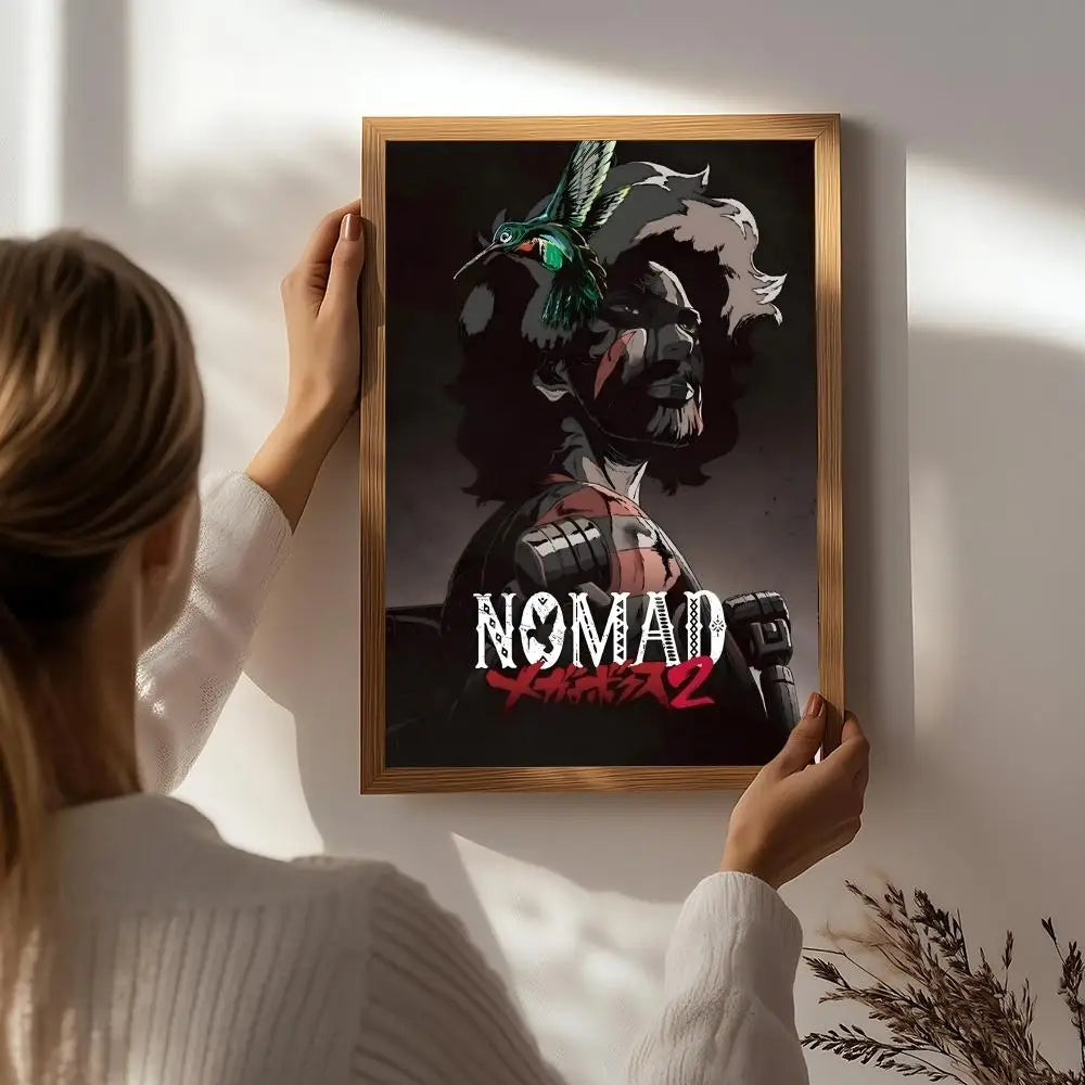 Megalobox Anime Poster HD Self-Adhesive Waterproof Wall Art Anime Wall Poster Peaceful Pleasures Health and Wellness White8 30X40cmNoframe