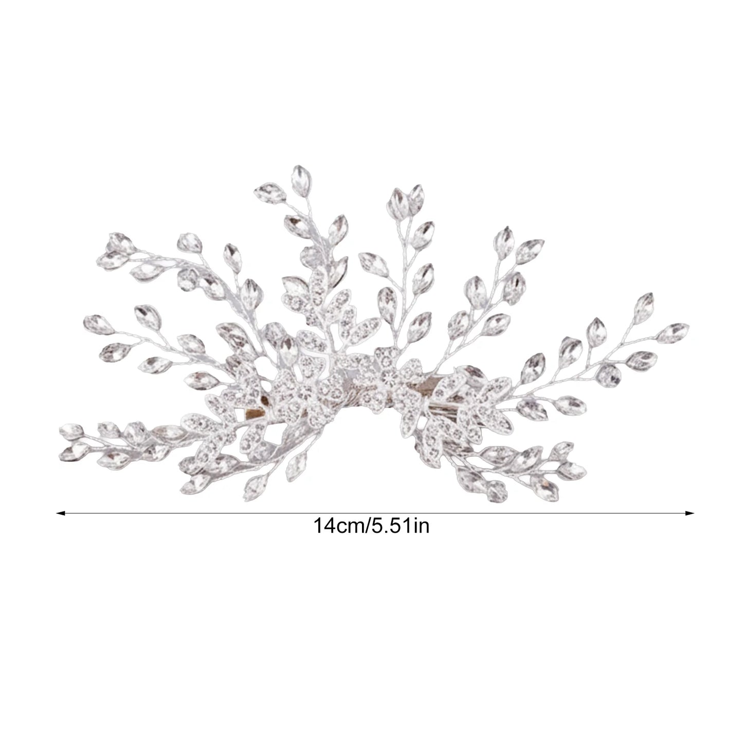 Alloy Rhinestone Flower Hair Clip for Wedding Bridal Headwear Accessories Peaceful Pleasures Health and Wellness