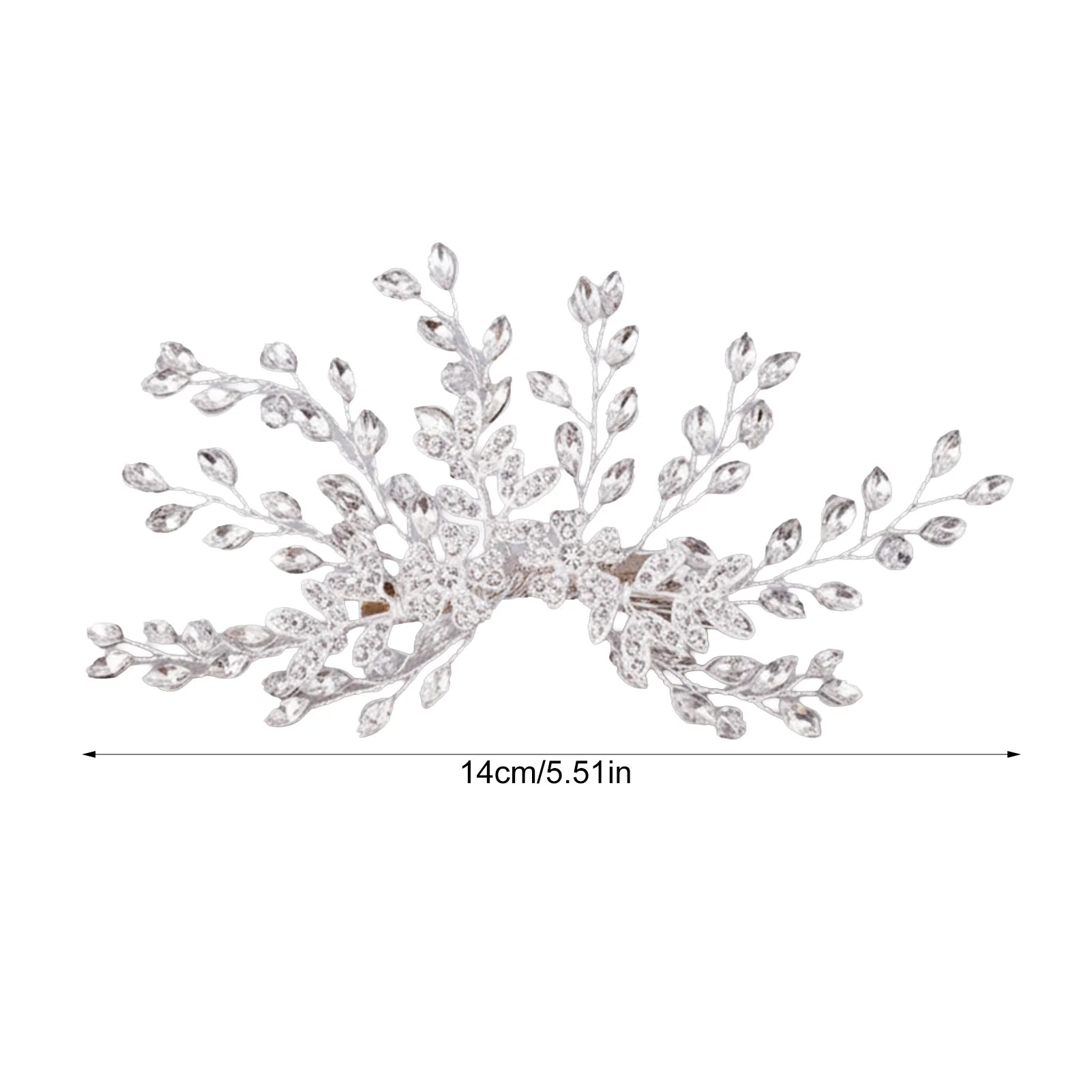 Alloy Rhinestone Flower Hair Clip for Wedding Bridal Headwear Accessories Peaceful Pleasures Health and Wellness