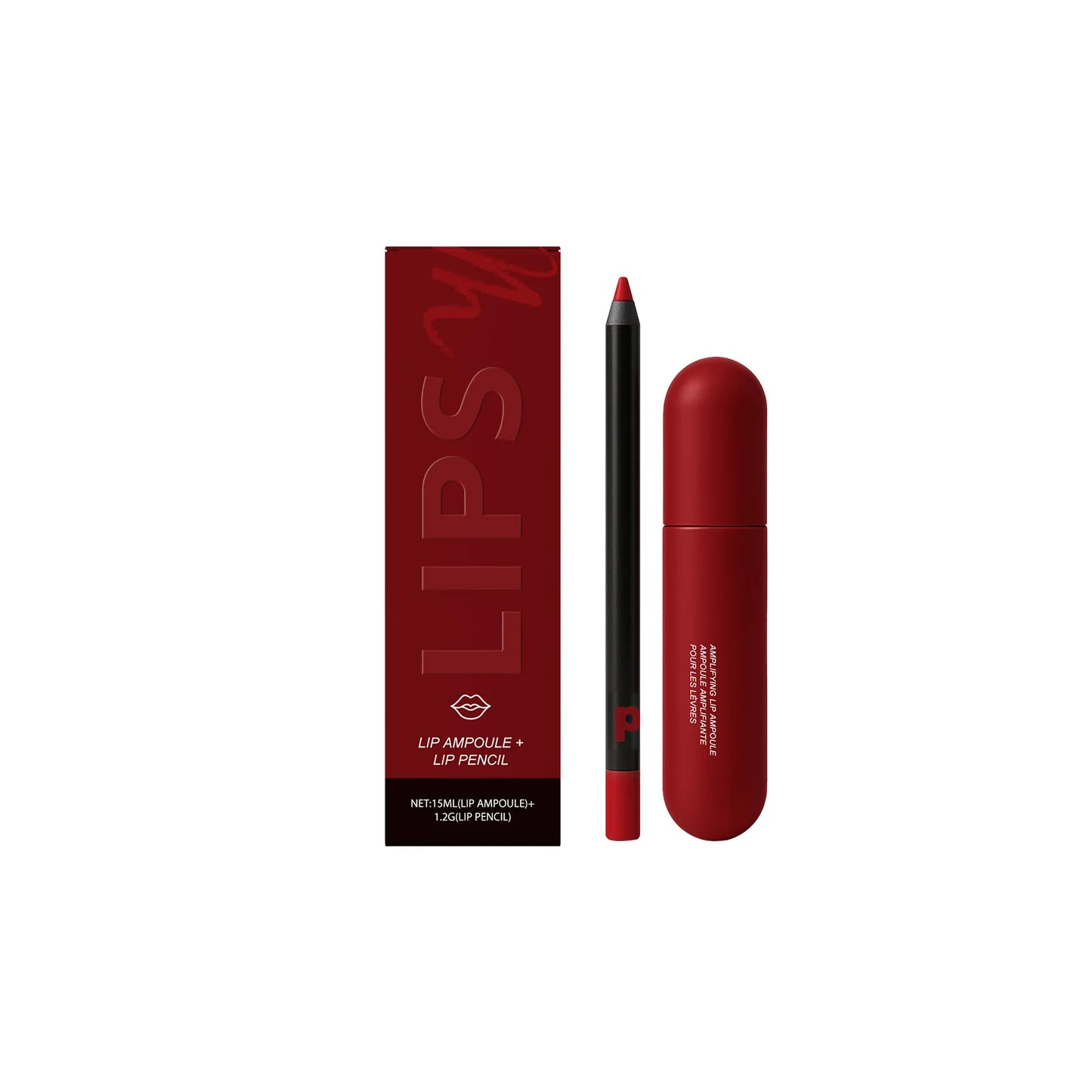 Waterproof Matte Lipliner Pencil Set Long Lasting Non Drying Perfec Lining Filling Lips Moisturizing Plump Lip Color Lip Care Peaceful Pleasures Health and Wellness Classic Bright Red