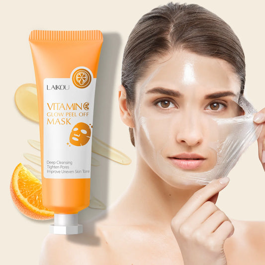LAIKOU Vitamin C Peel Mask – Whitening, Blackhead & Anti-Aging Peel-Off Face Mask Peaceful Pleasures Health and Wellness