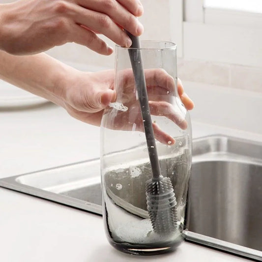 Long Handle Silicone Cup Cleaning Brush – No Dead Corners Kitchen Cleaning Brush Oasis Select