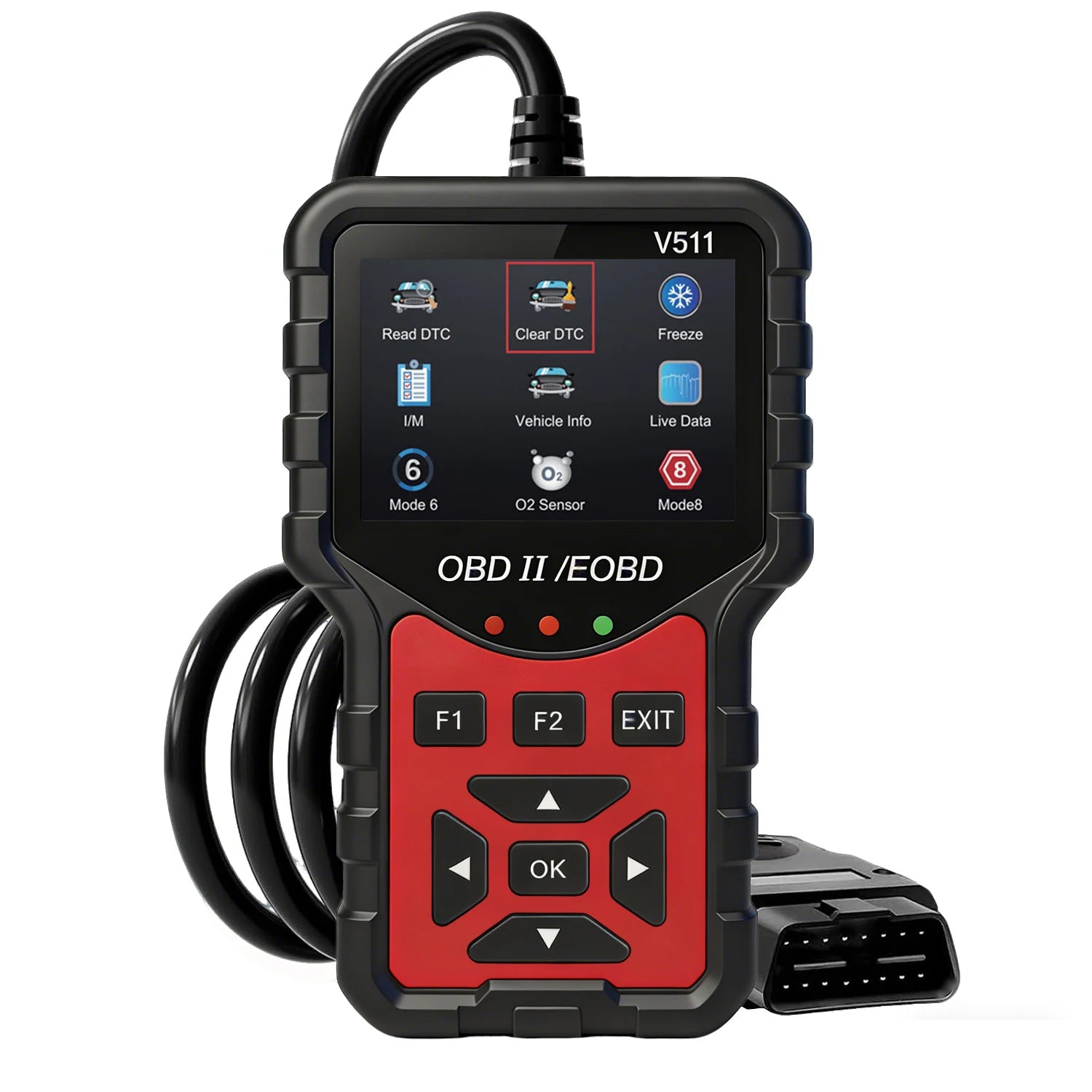 2025 New Model, Supports 8 Languages, Professional Obd2 Car Diagnostic Tool, Direct from the Manufacturer, V511 Professional Code Reader and Scan Tool, Clears Fault Codes, Real-Time Data Stream, Enhanced Engine Fault Code Rea Peaceful Pleasures Health and Wellness Red