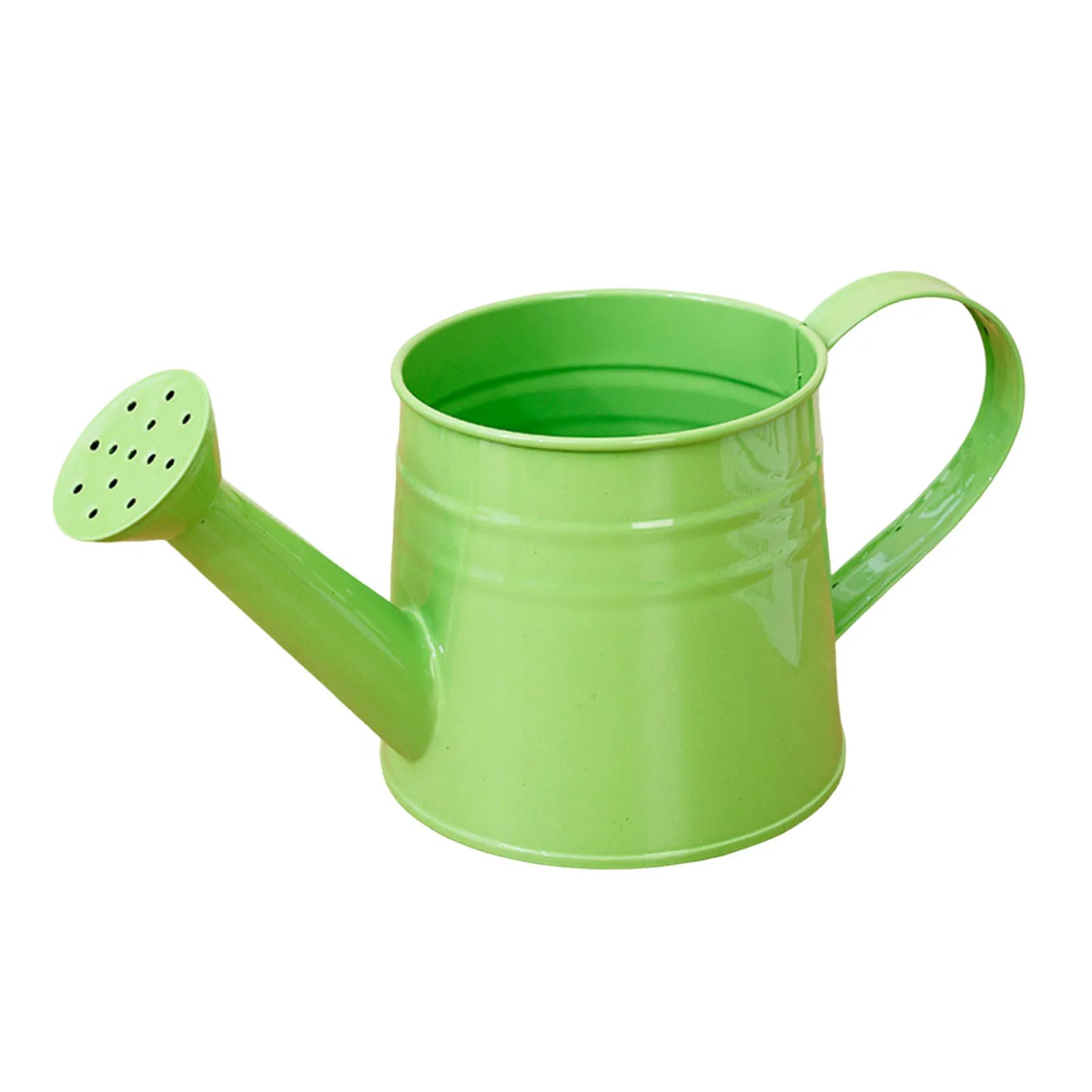 1L Retro Metal Painted Watering Can with Long Spout & Handle Zincplate Watering Kettle for Indoor Outdoor Lawn Garden Backyard Peaceful Pleasures Health and Wellness Green