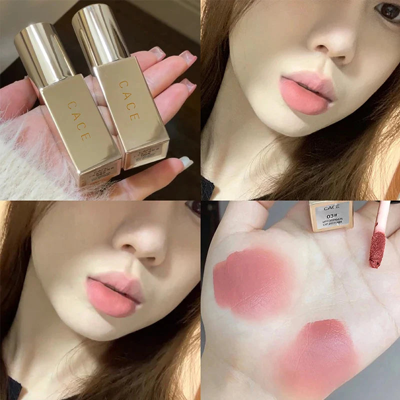 CACE Gold Tube Matte Liquid Lipstick – Moisturising Lip Gloss