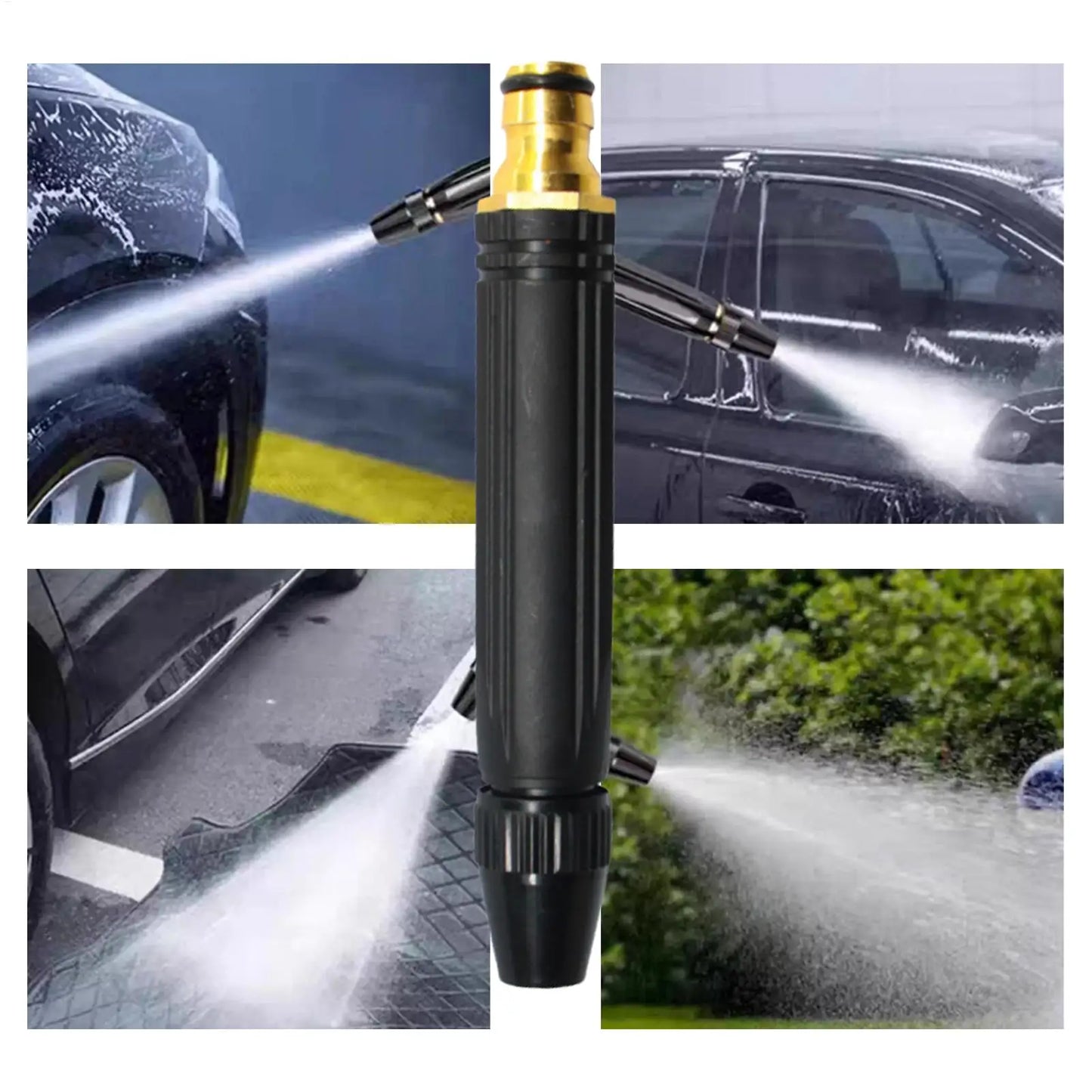 Jet Nozzle Power Washer for Garden Hose Garden Hose Nozzle High Pressure Cleaning Spray Evenly Hose Nozzle for Car Washing Peaceful Pleasures Health and Wellness